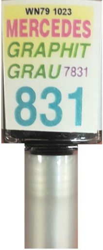 MERCEDES 831 7831 GRAPHITGRAU AUTOLAK ŠKRABANÝ DOTYK 10 ml ARA