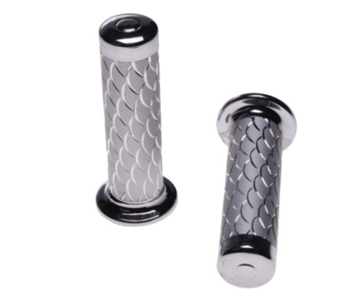 Prehadzovačky na riadidlách motocyklov Chopper Chrome Shell