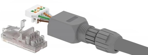 ZÁSTRČKA, RJ45 UTP ZÁSTRČKA, CAT.5E, BEZ NÁSTROJA, SKRUTOVANÁ