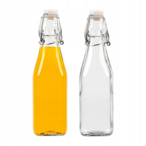 250 ml sklenená fľaša s klipom na vínne tinktúry