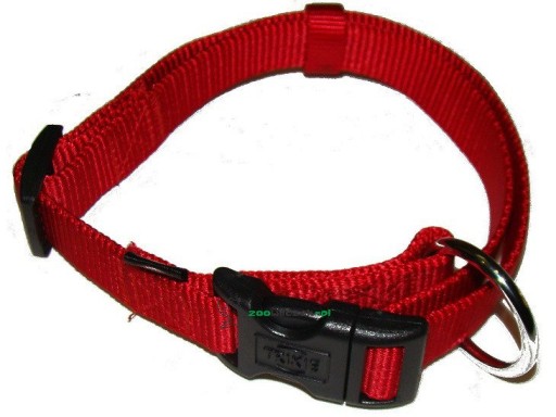 TRIXIE Klasický obojok pre psa červený M-L 35-55cm