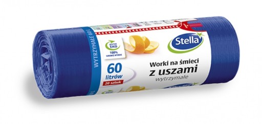 STELLA PACK vrecia na odpadky s ušami 60L námornícka modrá 20 ks
