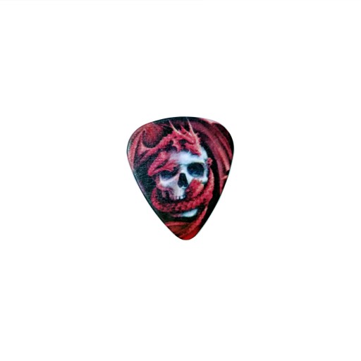 Gitara vyberie 6 KS Efektné lebky! gitarové trsátko Feather | Lebka