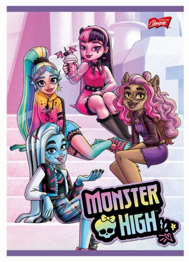 Zápisník A5 32k, dvojfarebný rad Monster High