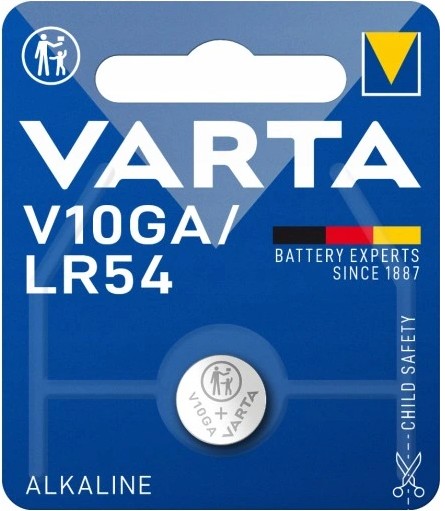 1x alkalická batéria VARTA AG10, L1131, LR1130