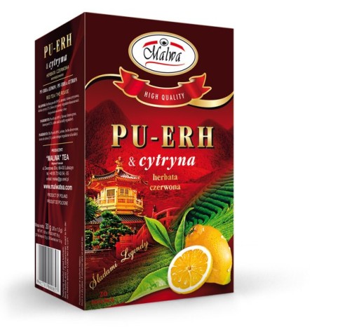 MALWA ČAJ ČAJ ČERVENÝ PU-ERH S CITRÓNOM 20TB