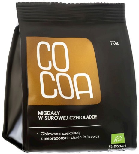 MANDLE V SUROVEJ BIO ČOKOLÁDE 70 g - KAKAKO (CO