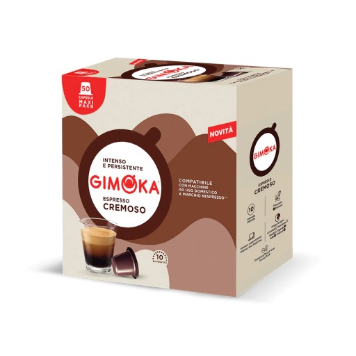 GIMOKA CREMOSO uzávery Nespresso 10 ks.