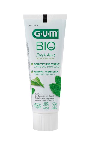 Sunstar GUM bio pasta svieža mäta aloe vera 75 ml