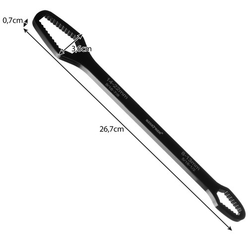 Bigstren 22549 univerzálny nástrčný kľúč 8-22 mm nahrádza viac ako 30 kľúčov