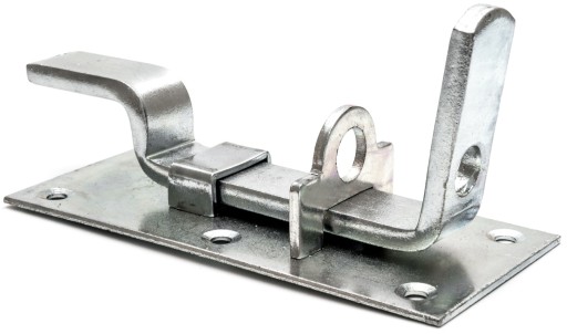 Dverová západka, západka visiaceho zámku, OHNUTÁ 130 mm