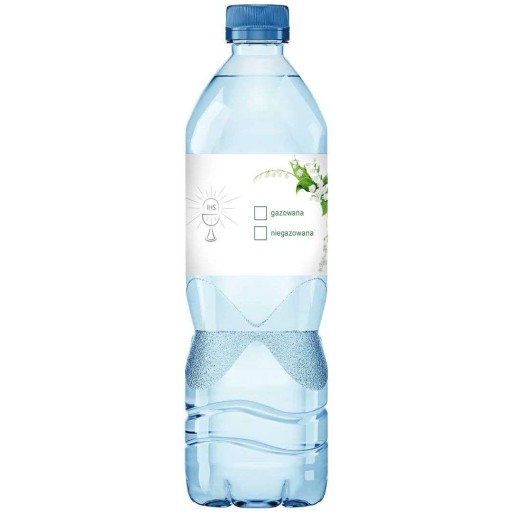 ŠTÍTKY na fľašu vody SVÄTÉ PRIJÍMANIE samolepky konvalinky vlastné meno x3