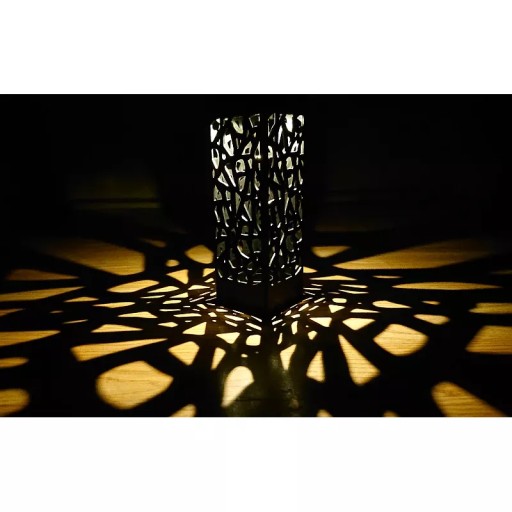 Prelamované stĺpové svietidlo solárne LED záhradné svietidlo 18x6x6cm čierne