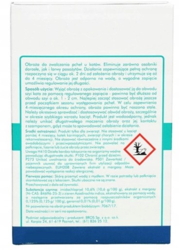 Obojok HAPPS proti blchám, parazitom a kliešťom pre mačky, 35 cm, hnedý
