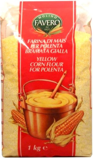 Kukuričná múka hrubá žltá Jemná 1kg FAVERO