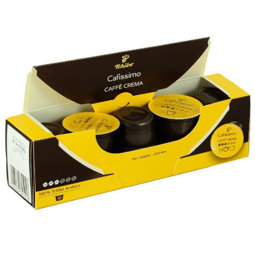 Tchibo Cafissimo Caffe Crema jemná aróma (žltá)