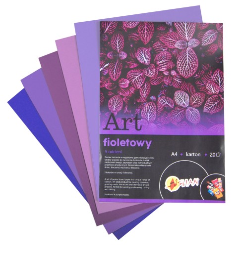 Farebný blok ART fialový Shan A4 20 listov