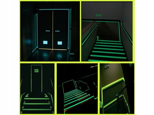 Fluorescenčná páska svietiaca v tme 3m
