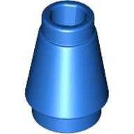 LEGO kužeľ 1x1 kužeľ modrý 4529235 4589b