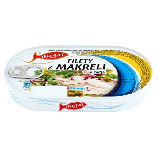 Filety z makrely v oleji 170g - Graal