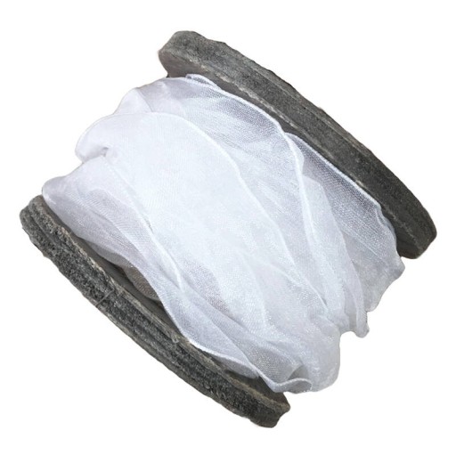 STUHA, MIST stuha, 2,5 cm x 1,4 m, biela