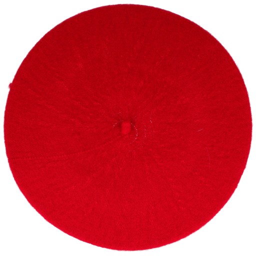 Dámska baret vo francúzskom štýle červenej farby