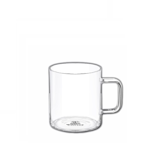 Wilmax termo sklenený hrnček na kávu 160 ml