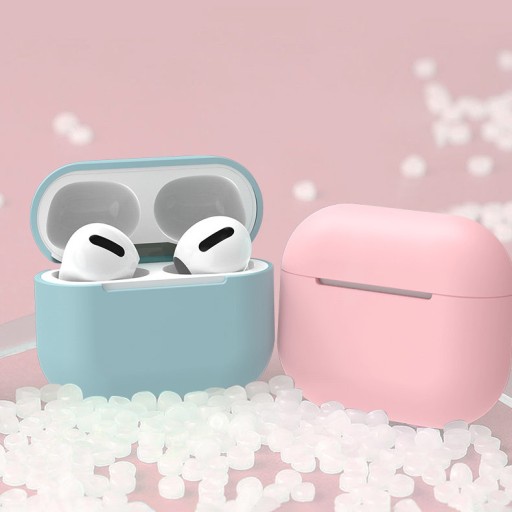 POUZDRO NA AIRPODS 3 SILIKÓNOVÝ MÄKKÝ KRYT SLÚCHADIEL TMAVOMODRÝ