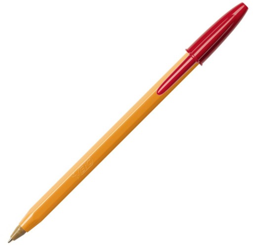 Bic Orange Original jemné červené pero x5