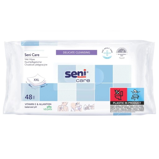 SENI CARE vlhčené obrúsky 48 ks.