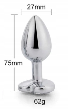 Oceľový análny kolík Análny sex pre začiatočníkov S