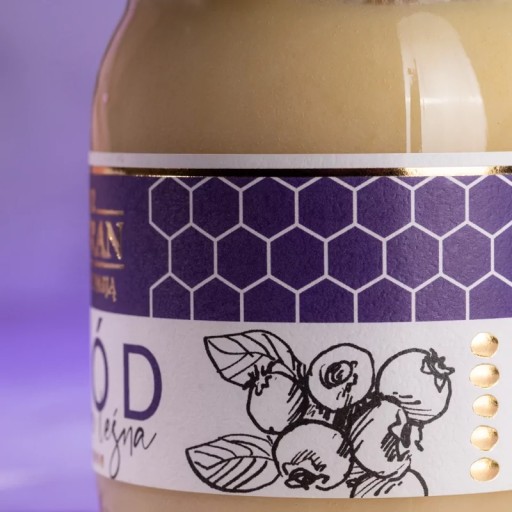 Čučoriedkový med 45g, tepelne neupravený, surový