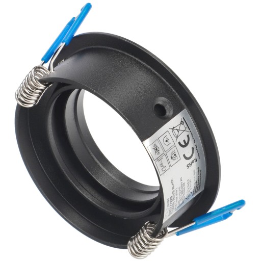 STROPNÉ SVETLO POHYBLIVÉ POHYBLIVÉ LED KRUH ČIERNA EDO +GU10 +LED ŽIAROVKA
