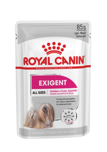 Mokré krmivo pre vyberavých psov Paštéta Royal Canin Exigent 85g