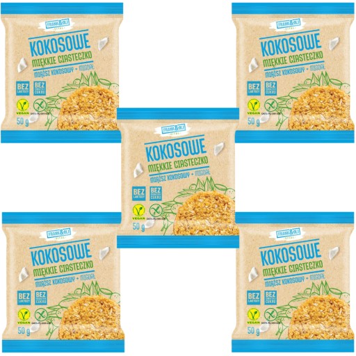 5x Frank&Oli Coconut cookie 50 g
