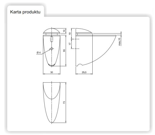 VEĽKÁ SATÉNOVÁ RÚČKA POLICE P1512/S AMIX