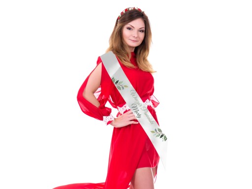 Prispôsobená menná šerpa na hen party