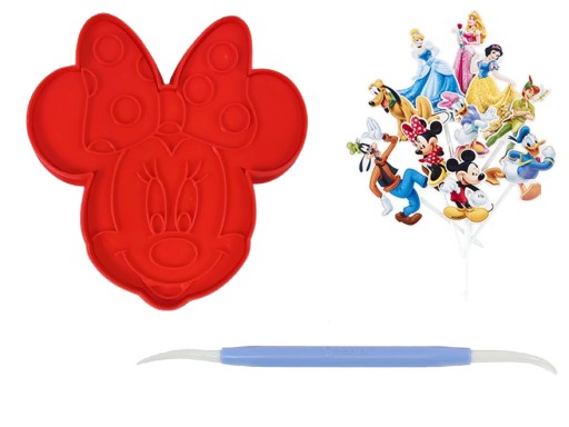 MOLDER, REZAČ, IMPRESIA, MINNIE MOUSE + OZDOBY