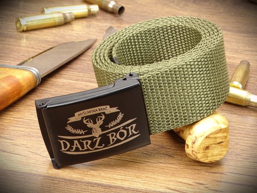 Pánsky opasok DARZ BÓR Hunter Trapper pracka Jeleń MYŚLIWSKA BRAC