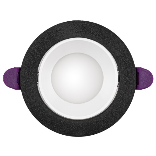 okrúhle halogénové stropné svietidlo, pohyblivé GU10 Black White SPOT očko x4