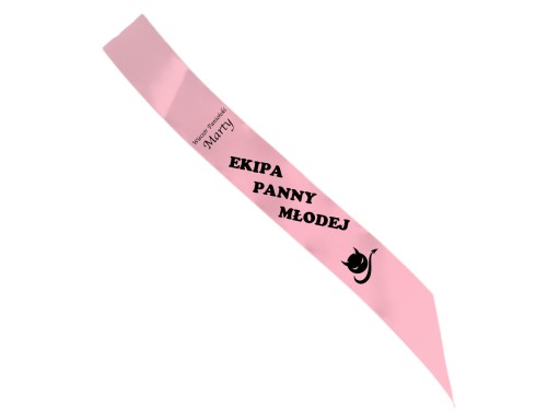 Prispôsobená menná šerpa na hen party
