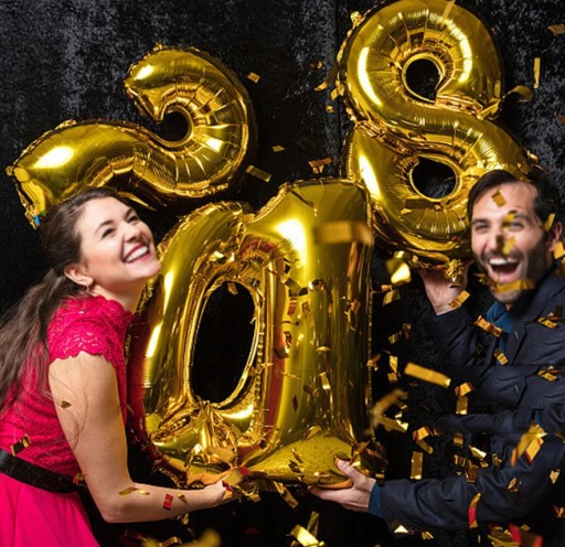 Fóliový balón číslo 8 výročie narodenín odolný zlatý OBROVSKÝ 100cm