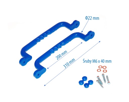 SLNKO - DRŽIAKY KĽÚČKY 310 2SZ S MODRÝMI SKRUTKAMI