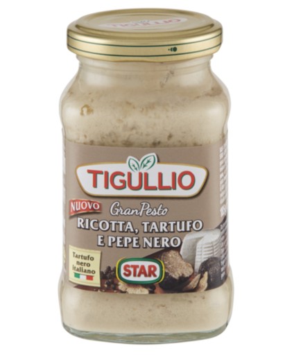 Talianska omáčka Tigullio, ricotta, hľuzovka, korenie 185 g