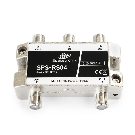 Splitter 1/4 5-2400 MHz Spacetronik SPS-RS04