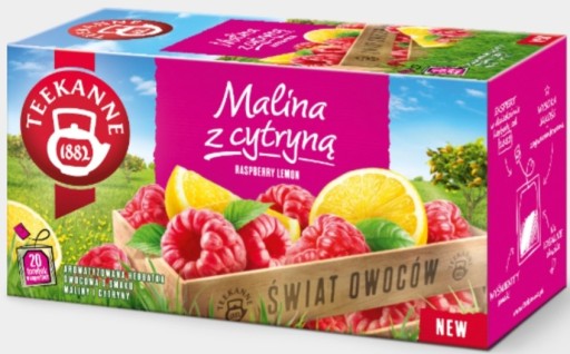 TEEKANNE ovocný čaj MALINA s CITRÓNOM 20tb