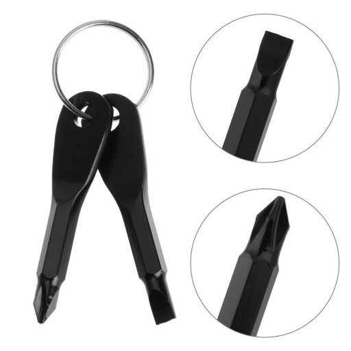 MINI SKRUTKOVAČ KĽÚČOVKA EDC PLOCHÝ KRÍŽOVÝ PRÍvesok