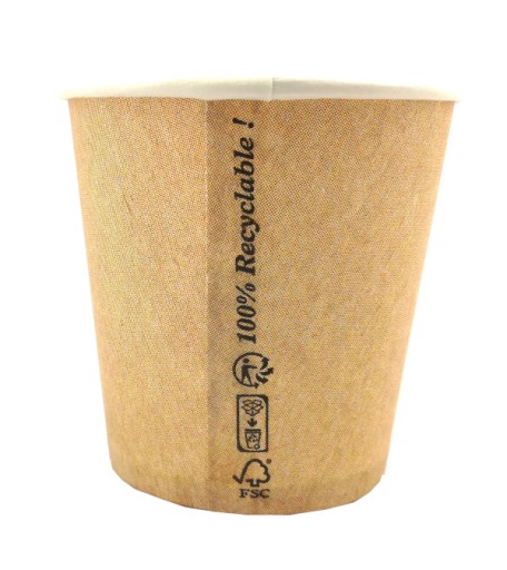100ml PAPIEROVÉ ŠÁLKY NA KÁVU, KRAFT NÁPOJE, 50 KS