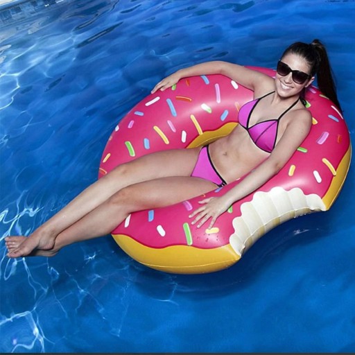VEĽKÉ NAFUKOVACIE KOLESO DONUT NA PLÁVANIE, MATRAC DONUT XXL DO DETSKÉHO BAZÉNEKU