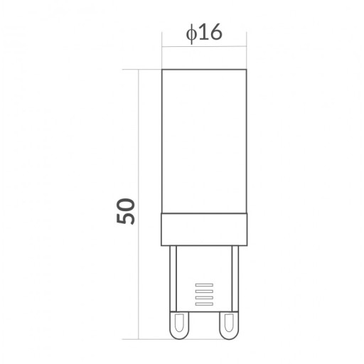 G9 LED žiarovka 3W 3000K 270Lm teplá farba